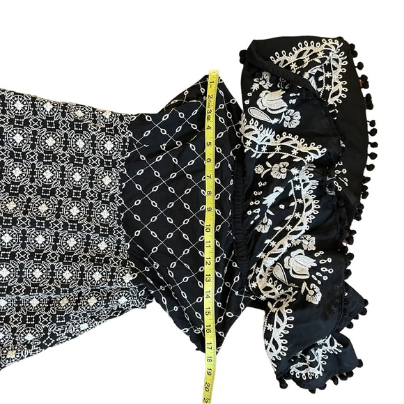 ANTHROPOLOGIE Marisol Off-The-Shoulder Midi Embroidered Dress - Picture 14 of 16